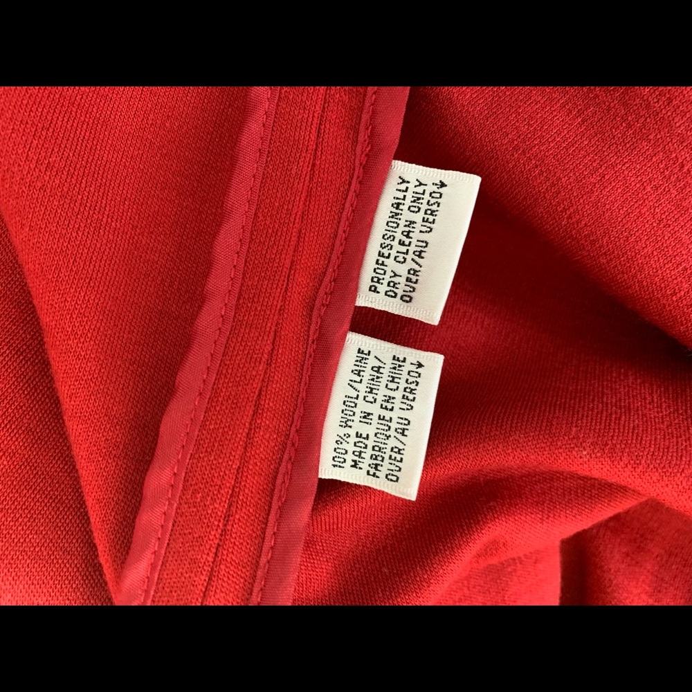 Red wool coat - Picture 4 of 4